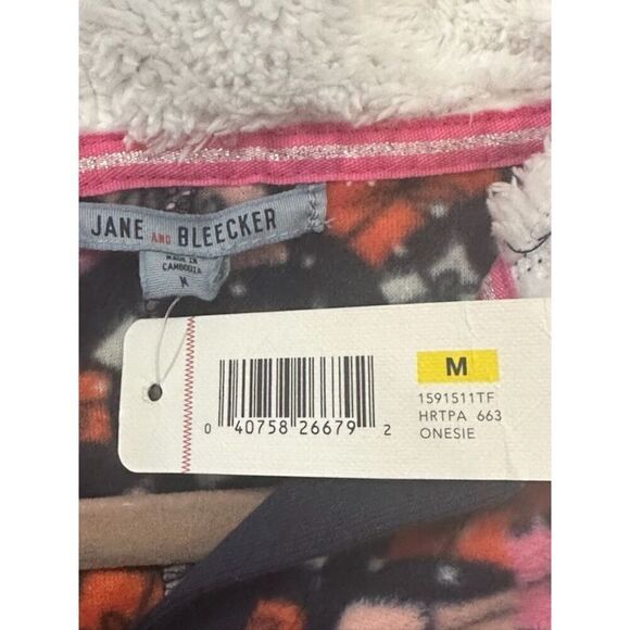 Jane and Bleecker One Piece Hooded Footless Present Pajamas - Picture 7 of 7